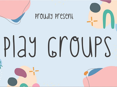 Play Groups Font branding creative cute design display font handwritten logo playful typeface typography