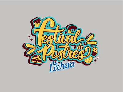 Festival de postres 01 branding design digital art logo typography vector