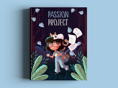 Book Passion Project art book cover book cover art character design characterdesign characters children illustration design digital art digital painting draw drawing illustration photoshop