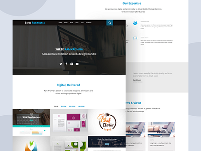 Shree Ramkrishna Web Platform design homepage ux web website design