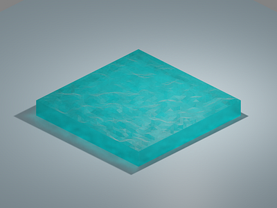 Low Poly Water 3d blender isometric low poly lowpoly ocean render water