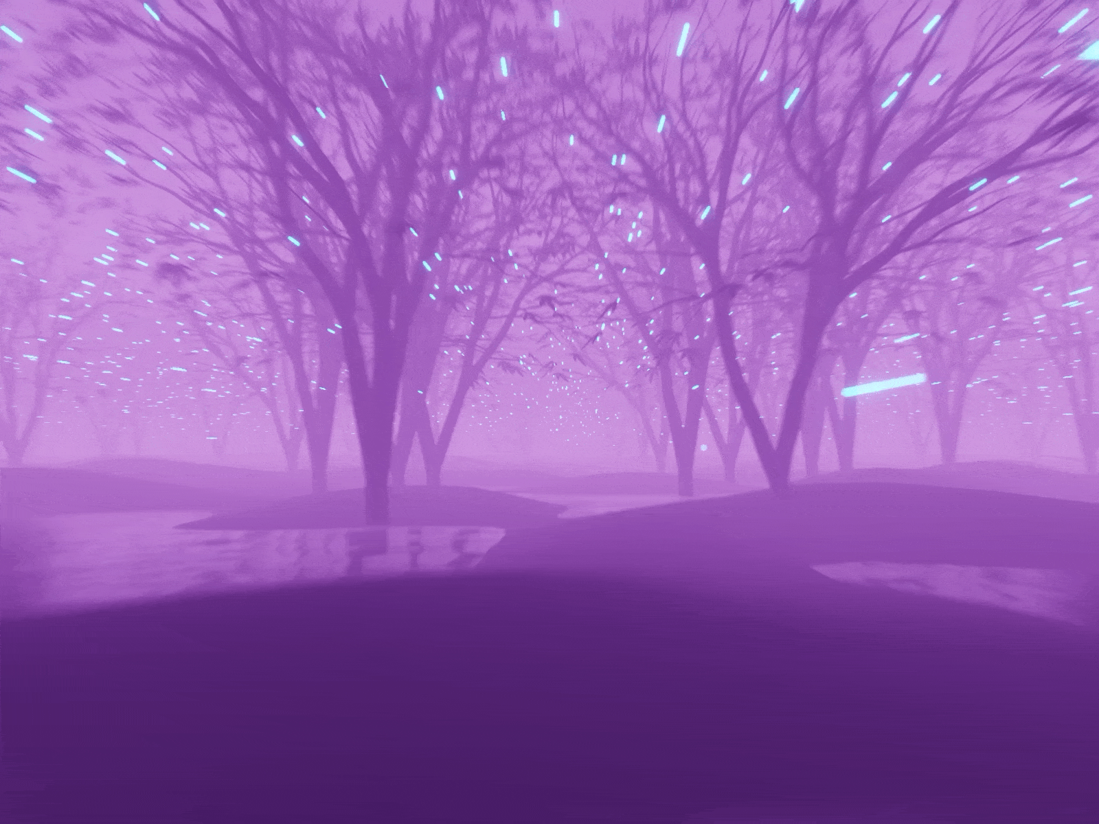 Magic Forest 3d animated animated gif animation b3d blender forest gif glow magic neon night render