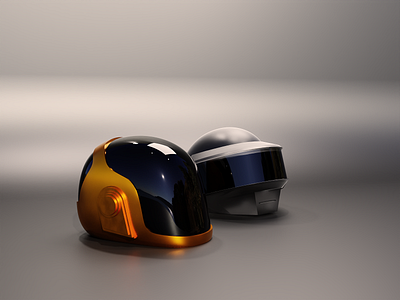 Last night I had a dream about you 3d blender concept daft punk daftpunk dream helmet helmets illustraion last night low poly lowpoly lowpolyart music render rip tribute