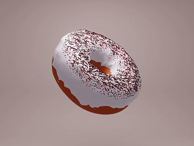 Donut Underestimate Us! 3d animation b3d blender donut donuts foundation low poly lowpoly nft render
