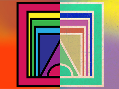 Squares - texture and bold abstract design geometric art geometric design gradient illustrator vector