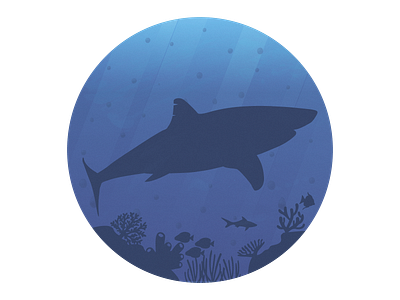 King of the Sea design gradient illustrator photoshop shark underwater vector