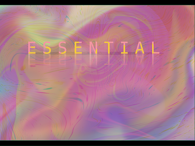 Essentially Swirling abstract design gradient manipulation photoshop poster