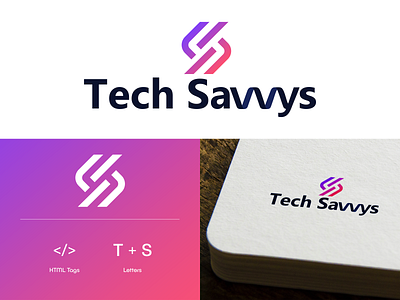 Tech Savvy Logo branding icon design illustraion logo tech logo