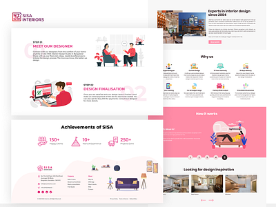 SISA Website UI UX design illustration ui uiux ux web website design