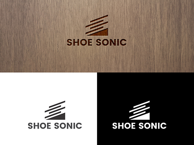 Shoe Sonic branding design icon logo
