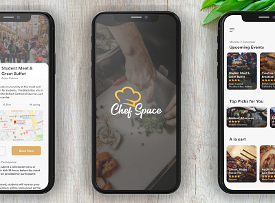 Chef Space cultivating community food food and drink food app ux design
