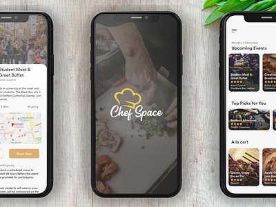 Chef Space cultivating community food food and drink food app ux design