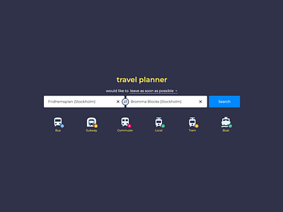 the travel planner