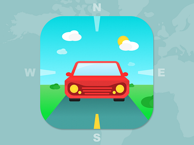 Roadmapp the App app design flat icon illustration sketch vector