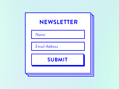 Newsletter Subscribe Form border email flat form gradients newsletter shadow signup subscribe