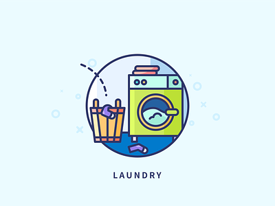 Laundry illustration
