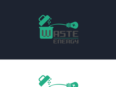 WASTE ENERGY branding energy logo logo vector waste