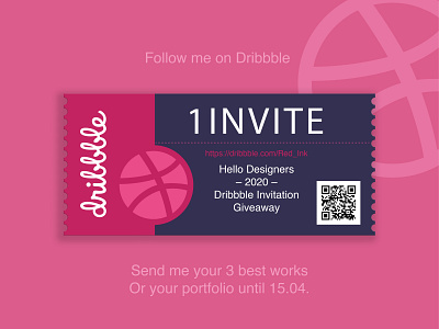 1 Dribbble Invite for you. card cartoon color cute art design drawing dribble dribble invite dribbleinvite illustrator invite invite dribbble