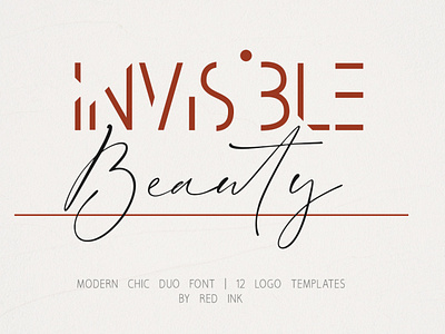 Invisible Beauty. Duo Font.