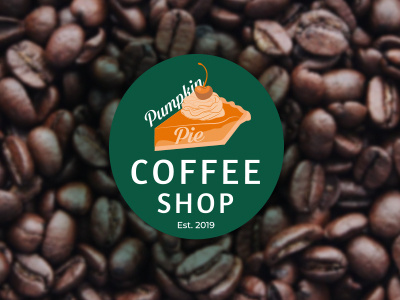 Pumpking Pie Coffee Shop Logo