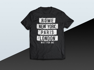 Travel lover - Rome, New York, Paris, London tshirt