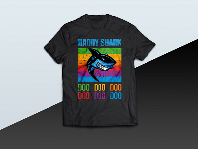 Daddy Shark Doo Doo Doo Doo Doo Doo tshirt dad daddy design doo doo doo family father fathers fathersday illustration illustrator shark daddy shark daddy tshirt tee tees tshirt tshirt art tshirt design tshirt graphics tshirtdesign vector