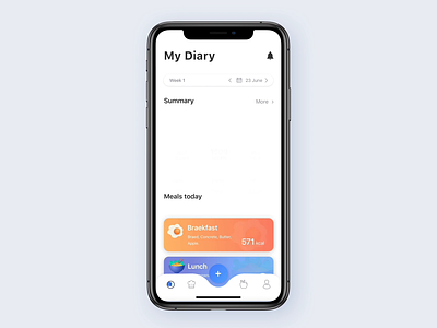 Get Fit & Eat App - Animation animation app calories clean design eat fitness app food health app healthy interaction interface ios iphone x mobile mockup motion design ui ux web