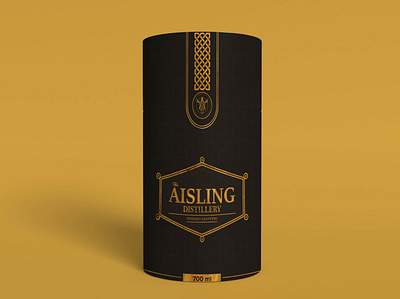 Aisling Whisky Distillery Pack bottle label celtic knot custom designer designer for hire package package design packaging vector viking whisky