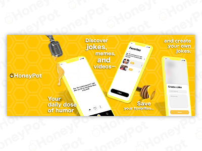 HoneyPot Screenshots app app store branding design graphic design illustration illustrator logo minimal ui