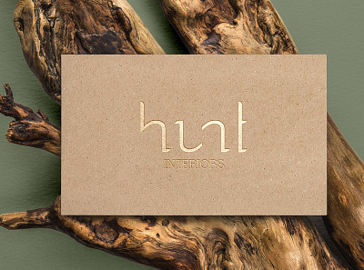 Hunt Interiors Identity Concept art branding logo