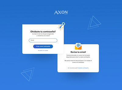 Login Axon coaching forget modal box modals password popup uidesign ux uxdesign