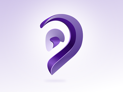 Design - Ícone de Audição 3d branding design figma graphic design icon illustration logo ui uidesign vector