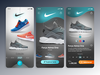 Mobile E-commerce App UI Nike aplicativo app appmobile design figma mobile nike ui uidesign uiwill ux