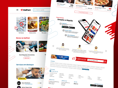 Website Delivery UaiFast delivery design figma ifood marketplace site ui uidesign ux website