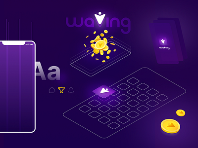 Gameficação Waving aplicativo app coins design figma game gamefication icons illustration ui uidesign ux