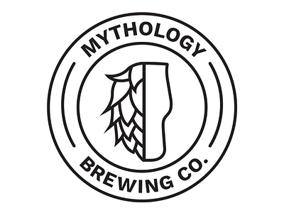 Mythology Brewing Logo brand branding design illustrator logo logo design