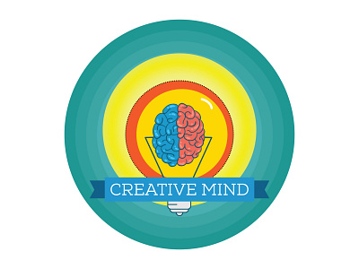 Creative mind brand design branding design illustration illustrator logo mockup photoshop vector