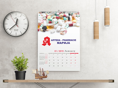 Wall calendar brand design branding design illustration logo mockup photoshop wall calendar