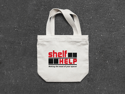 Shelf Help Tote Bag brand design branding design illustrator logo mockup photoshop
