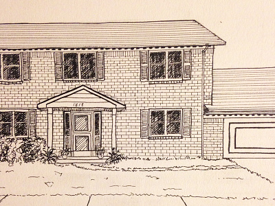 House line drawing