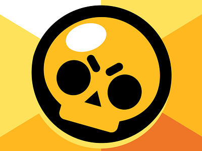 Brawl Stars skull logo app branding brawl stars game art logo skull ux vector
