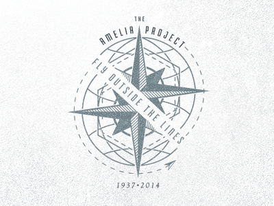 Amelia Earhart amelia project blkboxlabs branding logo monogram