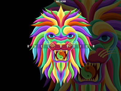 The King of Lion animation clothing design clothing label colorful design design art digitalart drawing icon illustraion illustration lion logo popart tattoo vector website wpap