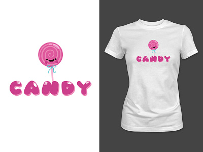 CANDY 2019 trend best design design girls logo t shirt t shirt design t shirt illustration t shirt mockup vector