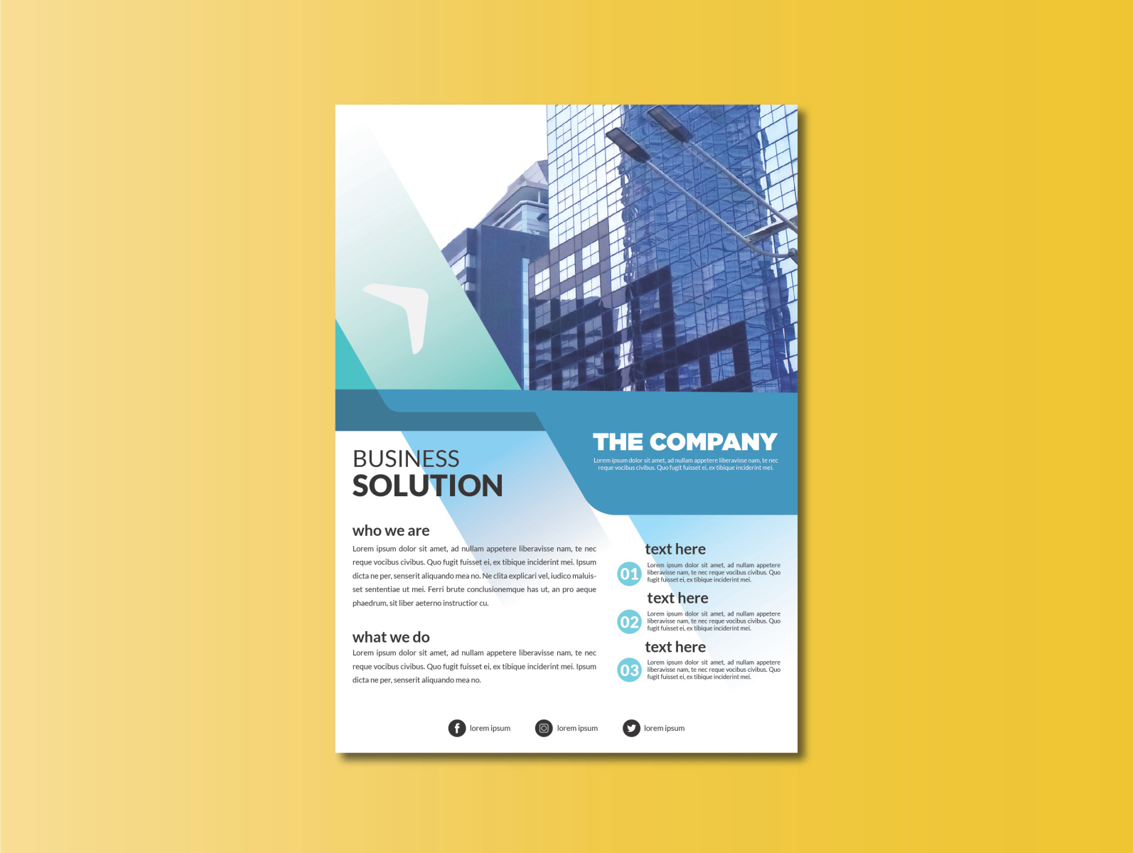 Business Solution Flyer Template by Dani on Dribbble