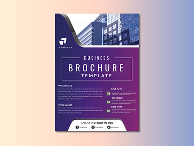 Business Flyer Template brochure building business company design template vector