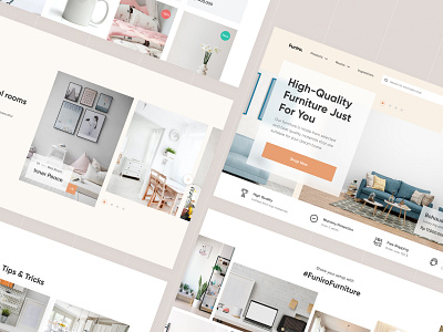 [FREEBIE] Funiro - Landing Page for furniture shop