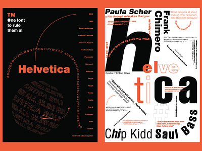 Helvetica Type Specimen front&back design editorial helvetica poster design type specimen typography