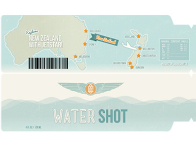 Water Tube Packaging for Liquid Shot Co. airline infographic liquid shot co packaging water