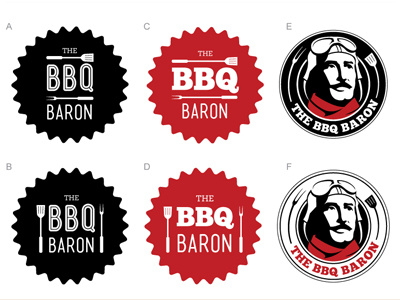 BBQ Rental Logo concepts bar b que baron bbq logos